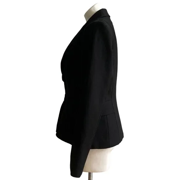 White House Black Market Signature Black Double-Button Closure Blazer, Size 10 - Picture 6 of 11
